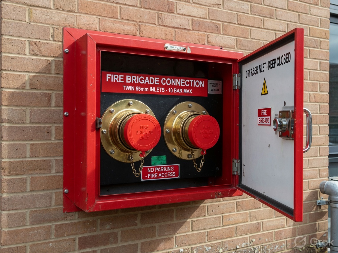 Dry riser inlet box